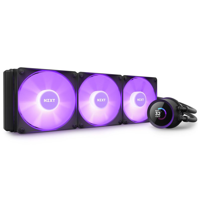 Охладител за процесор NZXT Kraken 360 RGB Black, LCD Display - Image 5