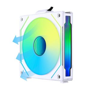 Вентилатор Lian-Li UNI SL-INF Reverse Blade, 120 мм, ARGB PWM, Бял - Image 3