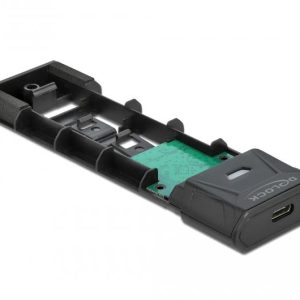 Външна стойка Delock, За M.2 NVMe PCIe или SATA SSD, USB-C 3.2 Gen 2, Инсталация без инструменти - Image 3