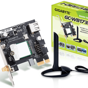 Безжичен PCI Express адаптер Gigabyte GC-WB1733D-I, 2x2 802.11ac 160MHz, Bluetooth 5.0