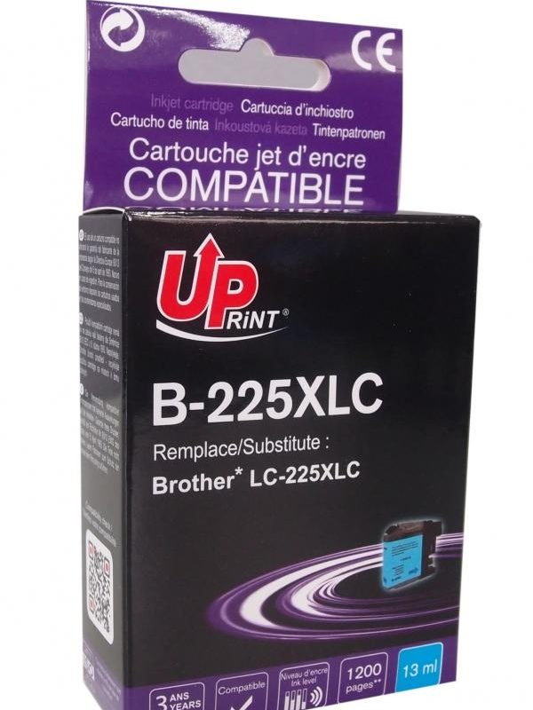 Мастилница UPRINT LC225XL BROTHER, Cyan