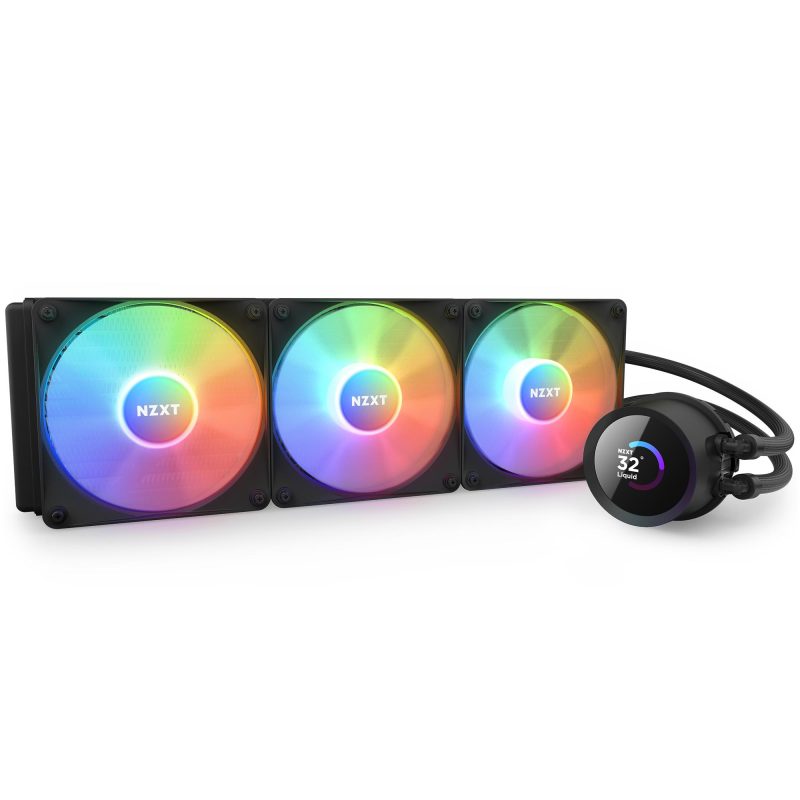 Охладител за процесор NZXT Kraken 360 RGB Black, LCD Display - Image 2