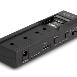 Станция Delock USB-C, 1 x M.2 NVMe SSD + 1 x SATA SSD / HDD, Клониране
