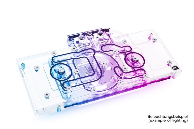 Воден блок за видео карта Alphacool Eisblock Aurora Acryl GPX-A Radeon RX 6700XT Reference with Backplate - Image 2