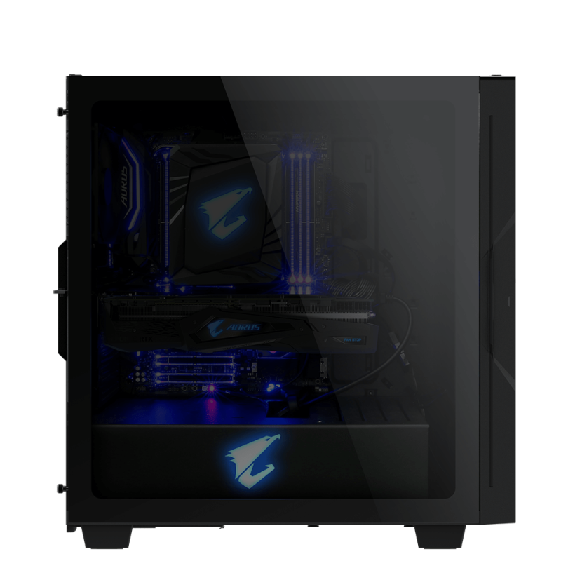 Кутия Gigabyte Aorus AC300G RGB Fusion 2.0, Mid Tower, Черна - Image 3