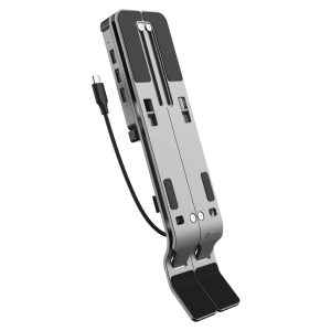 Поставка за лаптоп j5create JTS223, 4 портов USB-C хъб, Алуминиева - Image 2