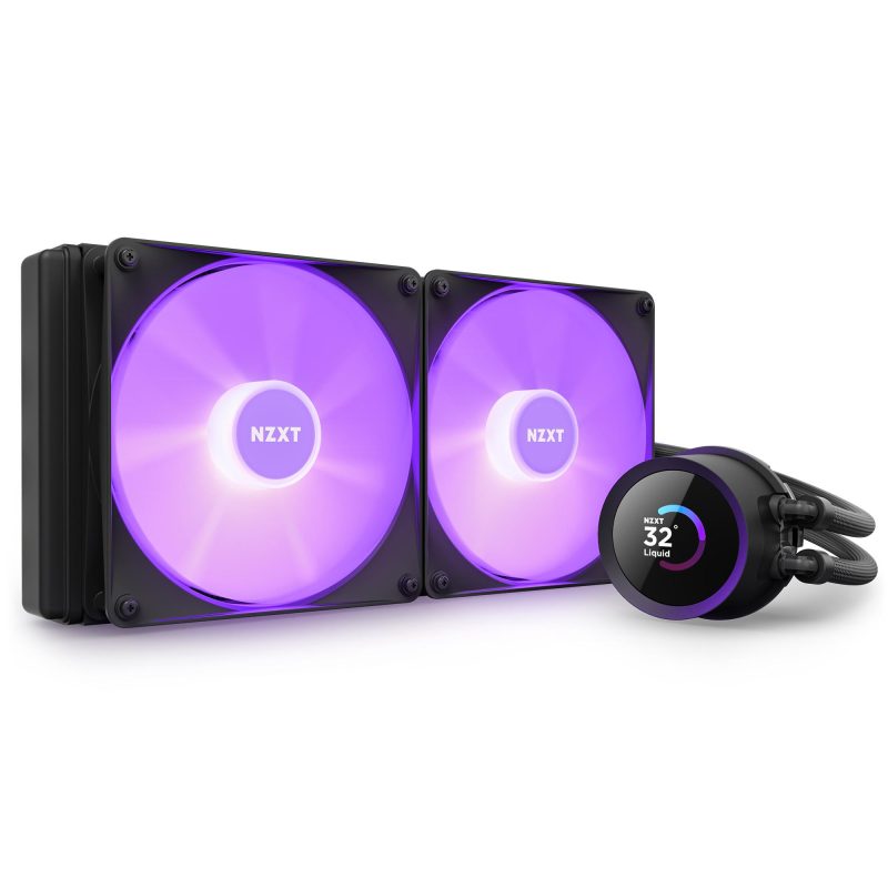 Охладител за процесор NZXT Kraken 240 RGB Black, LCD Display - Image 5