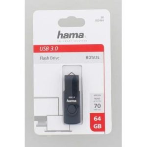 USB памет HAMA Rotate, 64GB, USB 3.0 70 MB/s, Петролно синьо - Image 4