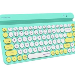 Безжична клавиатура A4tech Fstyler FBK30, Bluetooth, 2.4G, Стойка за телефон, Кирилизирана, Авокадо - Image 3