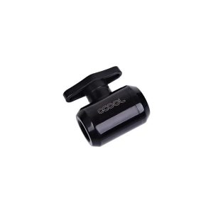 Сферичен кран Alphacool, Вътрешна резба G1/4, Черен мат