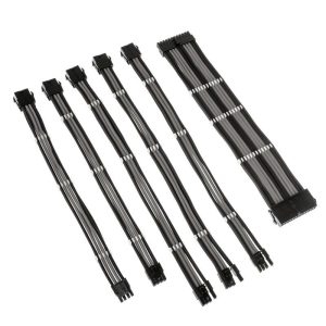 Комплект оплетени кабели Kolink Core, Black/Grey - Image 3