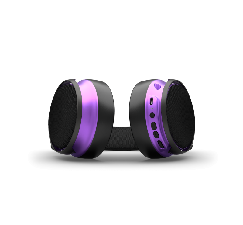 Геймърски безжични слушалки Dark Project Sono Wireless - Black/Violet - Image 8
