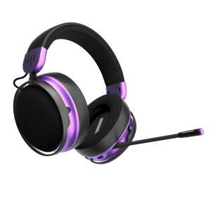 Геймърски безжични слушалки Dark Project Sono Wireless - Black/Violet - Image 4