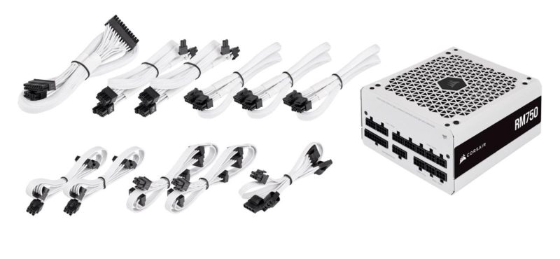Захранващ блок Corsair RM750 White 80+ Gold, Fully Modular - Image 3