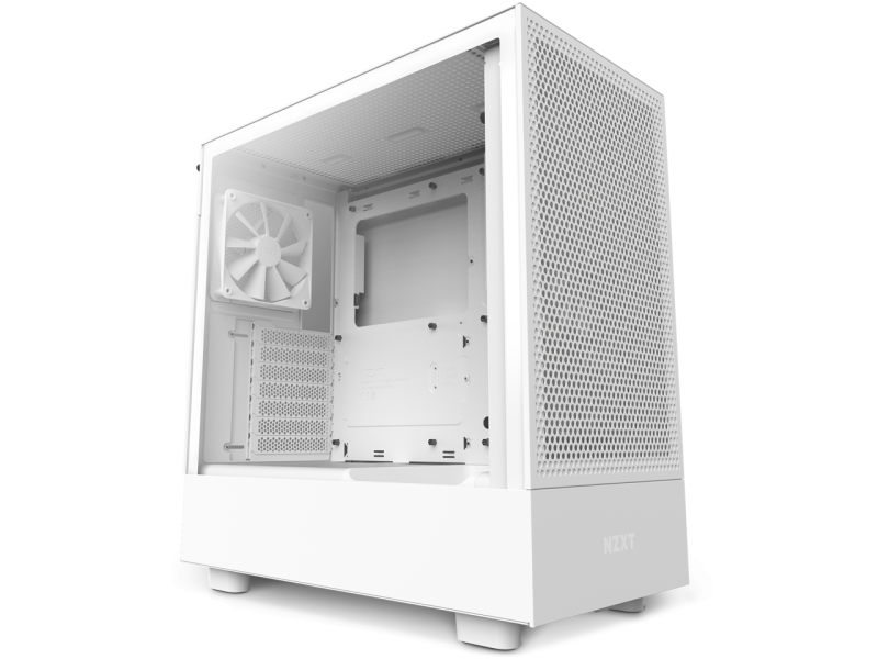 Кутия NZXT H5 Flow RGB Matte White, Mid-Tower - Image 2