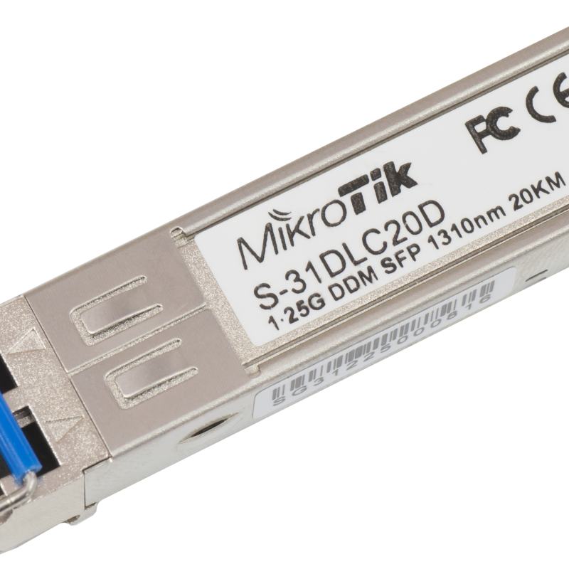 SFP модул Mikrotik S-31DLC20D, 1.25G, 20km