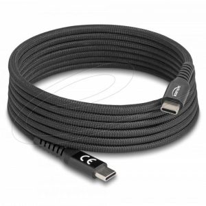 Delock Кабел USB-C, PD 60W, магнитна текстилна обвивка, 2 m - Image 2