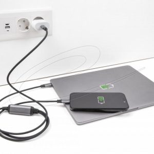 Delock Кабел USB-C, Y-кабел, 2 x USB-C PD 3.0, 100 W, 1.2 m - Image 3
