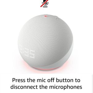 Преносима смарт тонколона Amazon Echo Dot 5 (5th Gen), Alexa, Часовник, Синя - Image 5