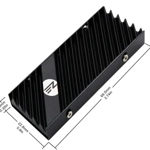 M.2 Heatsink EZDIY-FAB за NVMe SSD диск - Черен - Image 2