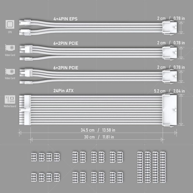 Удължителни кабели EZDIY-FAB  - White - Image 2