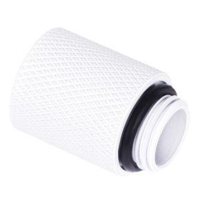 Удължител Alphacool Eiszapfen, 20 mm, G1/4 вънжна към G1/4 вътрешна резба, Бял