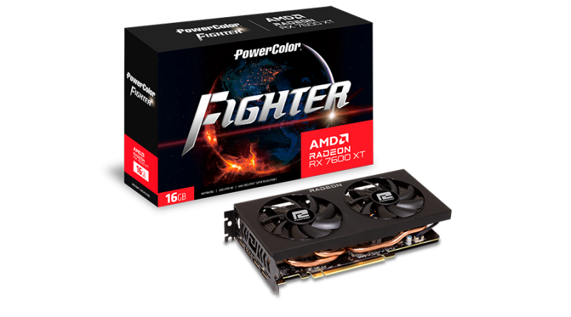 Видео карта POWERCOLOR RX 7600 XT Fighter 16GB GDDR6 - Image 5