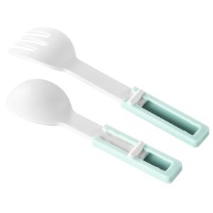 Комплект кутия за храна с прибори Xavax To Go, 1100 мл, пастелно синьо - Image 12