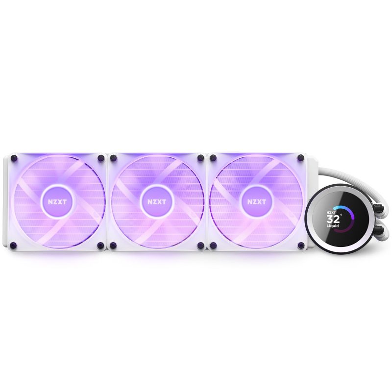 Охладител за процесор NZXT Kraken 360 RGB White, LCD Display - Image 8
