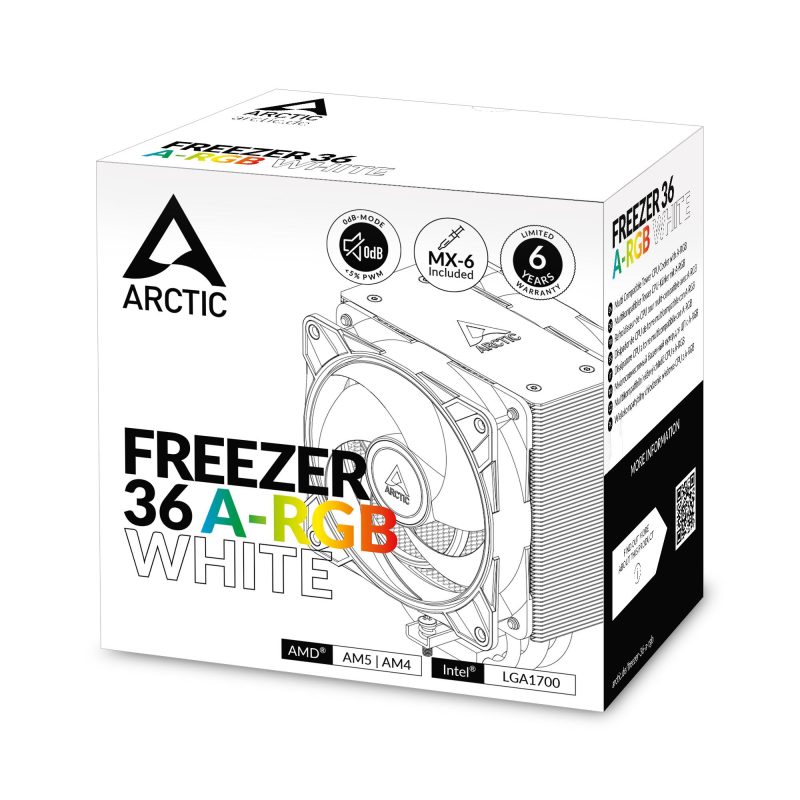Охладител ARCTIC Freezer 36 A-RGB White - ACFRE00125A - Image 7