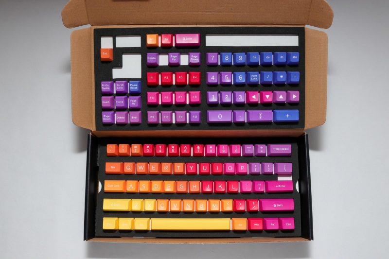 Капачки за механична клавиатура Ducky Afterglow, 108-Keycap Set ABS, Double-Shot, US Layout - Image 2