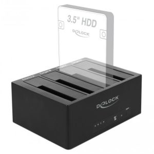 Външна докинг станция Delock, За 4 x HDD/SSD, USB, Функция за клониране, 5 Gbps - Image 7