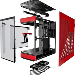 Кутия HYTE Y60 Tempered Glass, Mid-Tower, Черно и Червено - Image 6