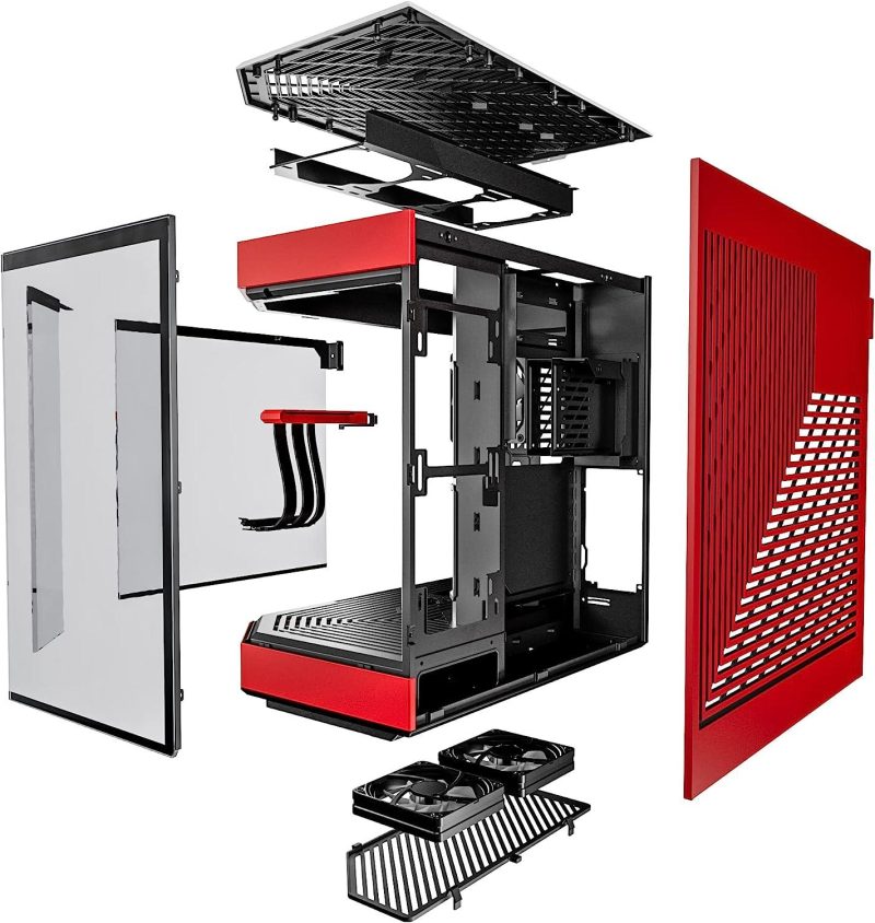 Кутия HYTE Y60 Tempered Glass, Mid-Tower, Черно и Червено - Image 6
