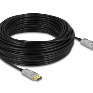 Оптичен кабел Delock, Активен, DisplayPort 1.4, 8K, 30 m