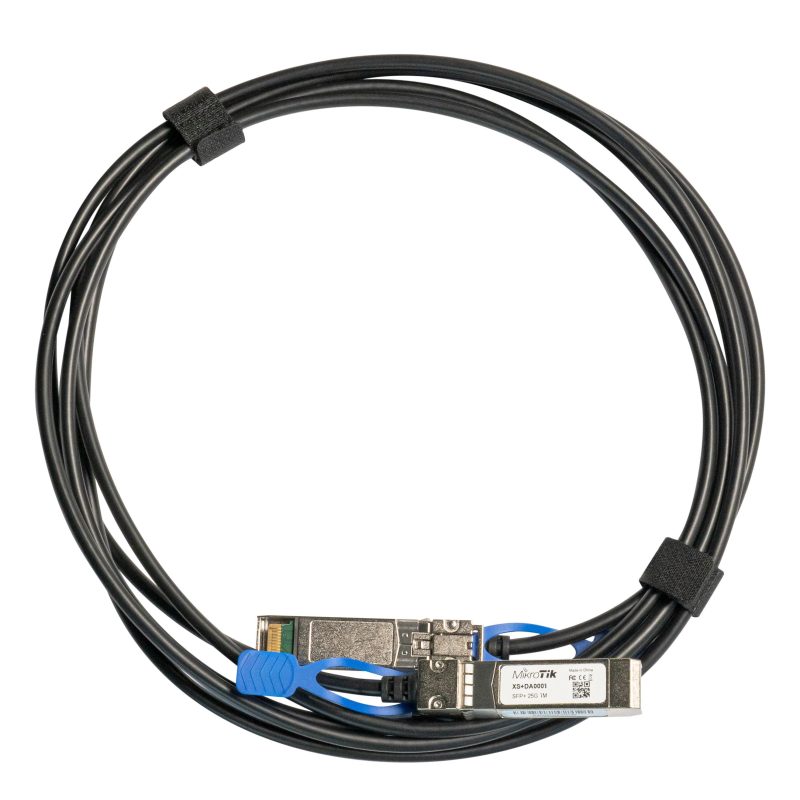 Кабел MikroTik XS+DA0001, SFP 1G - SFP+ 10G, 1m