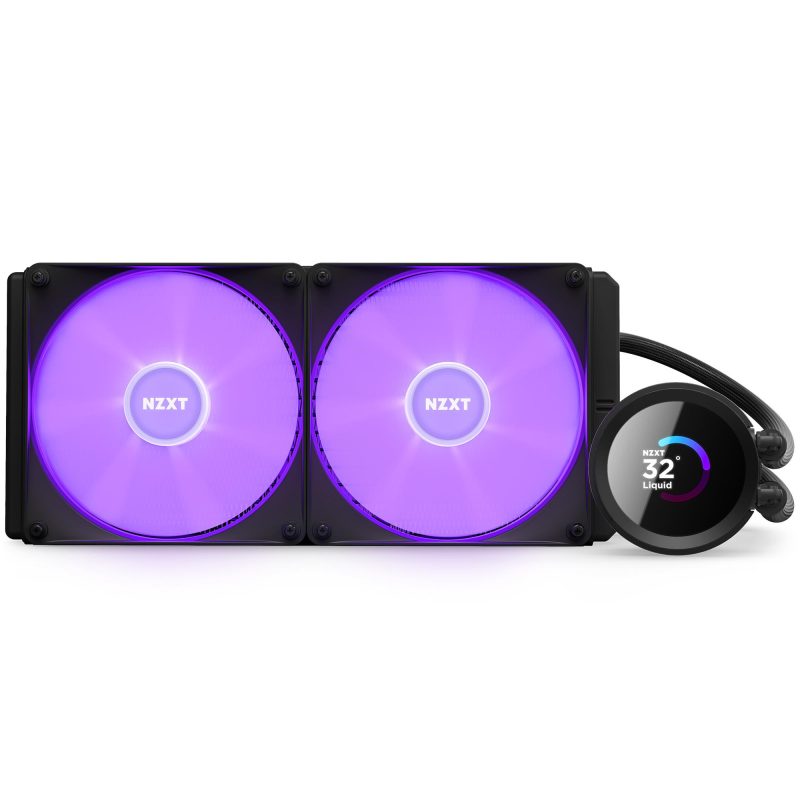Охладител за процесор NZXT Kraken 280 RGB Black, LCD Display - Image 8