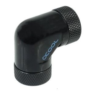 Адаптер Alphacool HF, L-конектор 90°, G1/4 - G1/4, Вътрешна резба, Черен мат - Image 2