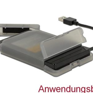 Конвертор Delock, USB 3.0 Type-A мъжко - SATA 6 Gb/s 22 pin, 2.5″ защитен калъф - Image 5
