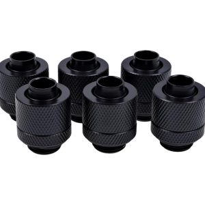 Фитинг Alphacool Eiszapfen, Удължител, 13/10mm, G1/4, Черен мат, 6 броя - Image 2