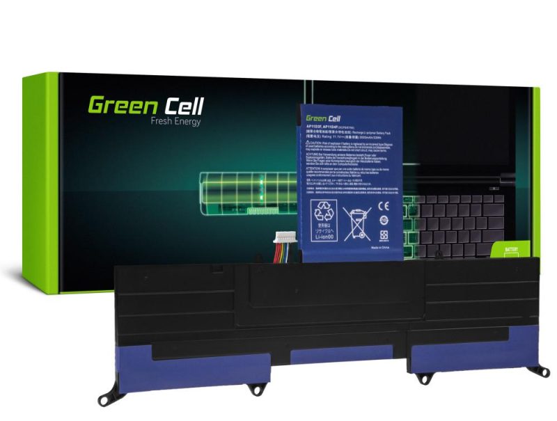 Батерия  за лаптоп GREEN CELL ACER ASPIRE S3  AP11D3F GREENCELL  LiPo, 11.1V, 3000mAh - Image 2