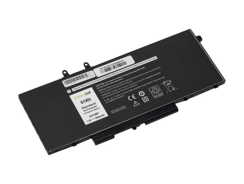 Батерия за лаптоп Dell Latitude 5400 5410 5500 5510 Precision 3540 3550 4GVMP 7,4V 8000mAh GREEN CELL - Image 2