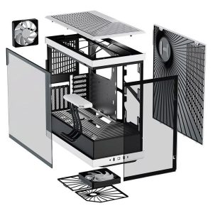Кутия HYTE Y40 Tempered Glass, Mid-Tower, Бяло и Черно - Image 7