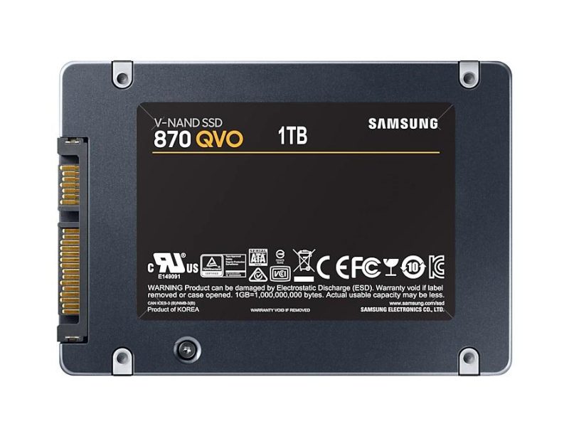 SSD SAMSUNG 870 QVO, 1TB, SATA III, 2.5 inch, MZ-77Q1T0BW - Image 2