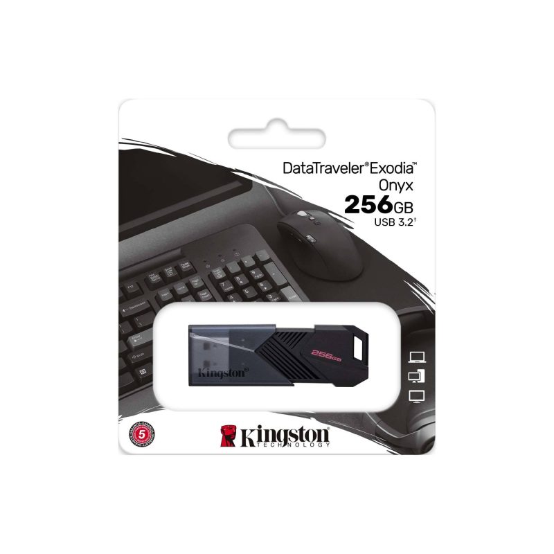 USB памет KINGSTON DataTraveler Exodia Onyx, 256GB,USB 3.2 Gen 1, Черна - Image 3