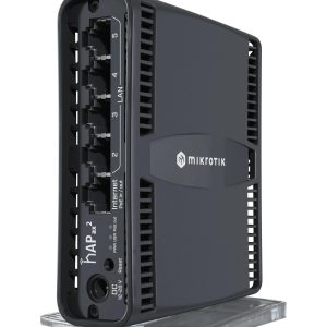 Рутер MikroTik hAP ax2 C52iG-5HaxD2HaxD-TC, 2.4/5GHz, Eternet LAN, Черен