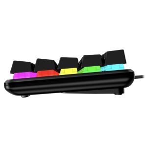 Геймърскa механична клавиатура HyperX Alloy Origins 65, HyperX Aqua суичове, Черен - Image 4
