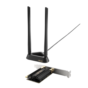 Безжичен адаптер ASUS PCE-AXE59BT WiFi 6E PCI-e две външни антени и Bluetooth 5.2 - Image 2