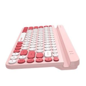 Безжична клавиатура A4tech Fstyler FBK30, Bluetooth, 2.4G, Стойка за телефон, Кирилизирана, Розова - Image 5
