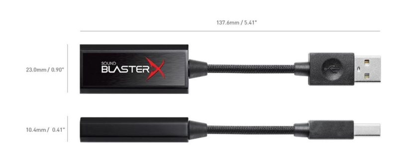 Външна звукова карта Creative Sound BlasterX G1, 7.1 HD, USB - Image 2